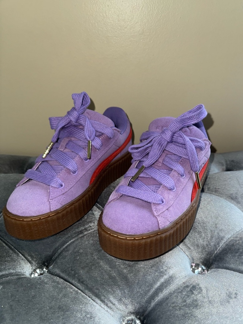 NWOB PUMA CREEPERS PHATTY RIHANNA FENTY LAVENDER ALERT SNEAKERS